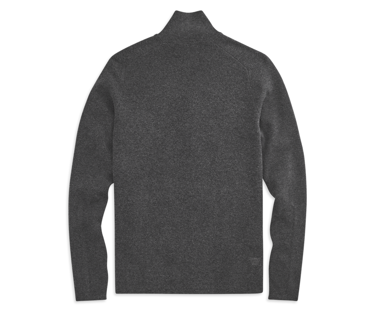 Tech Merino Full-Zip Sweater Total Eclipse Blue