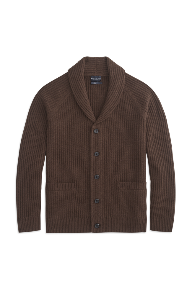 Merino Fisherman Stitch Cardigan