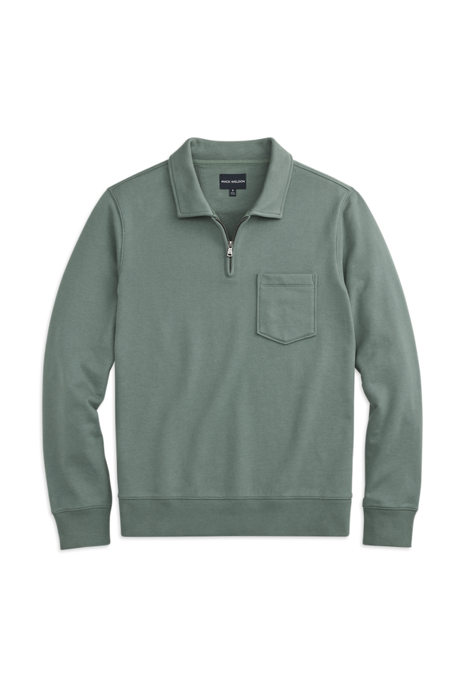 Vintage French Terry Quarter-Zip Polo