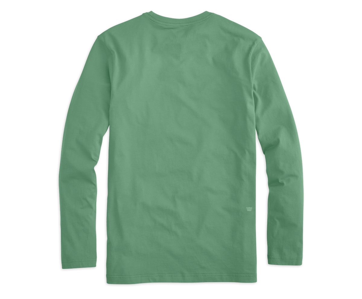 Pima Long Sleeve T-Shirt Moss