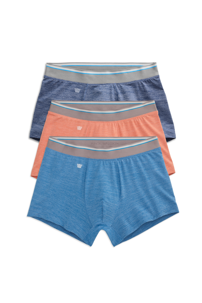 Front view of 3 pack Airknitx Trunk in Sunrise Heathers