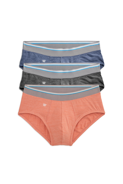 Front view of 3 pack Airknitx brief in Last Light