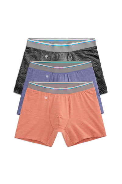 Front view of 3 pack Airknitx Boxer Brief in Fire & Ash