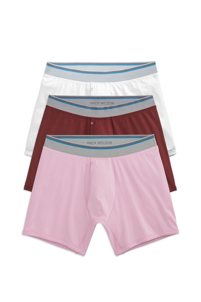 Front view of 3 pack 18-Hour Jersey Boxer Brief in Love Me Do