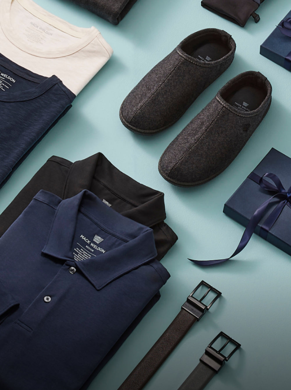 Laydown of Mack Weldon Products