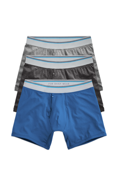 Front view of 3 pack 18 Jersey Boxer Brief in Racing Day