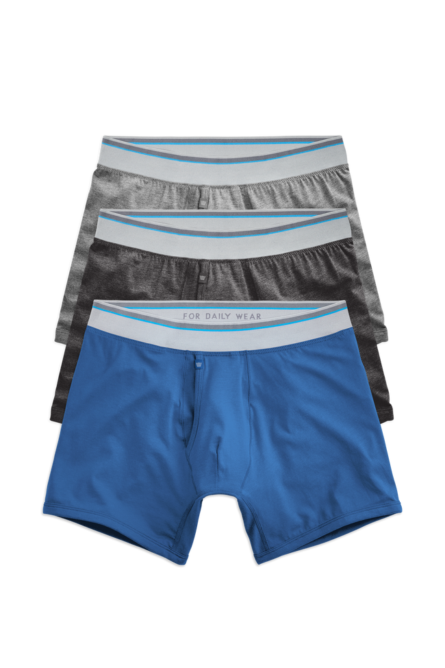 Front view of 3 pack 18 Jersey Boxer Brief in Racing Day