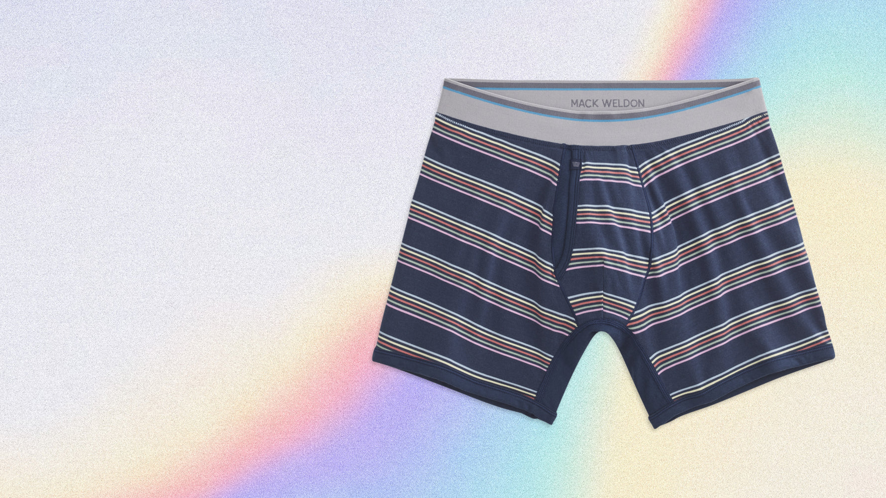 18-Hour Jersey Boxer Brief in Joy Stripe - Navy Multi