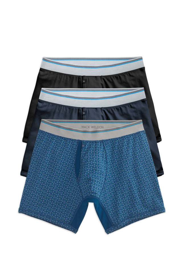 3 pack 18 hour jersey boxer brief in Making waves