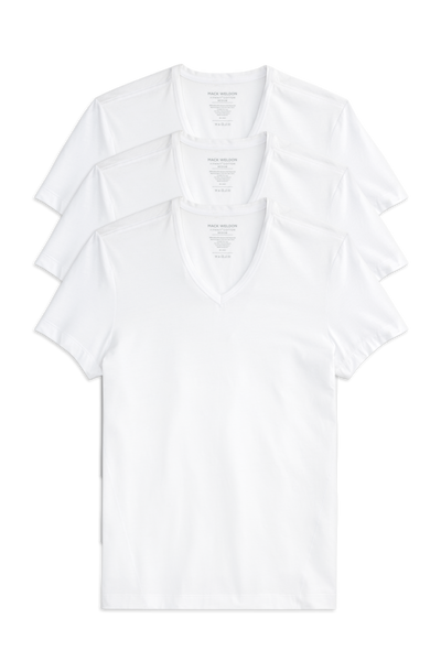 3-Pack AIRKNITˣ Cotton V-Neck Undershirt