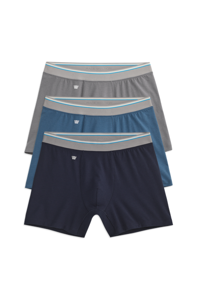 3 pack Airknitx Cotton Boxer Briefs in Sea Breeze