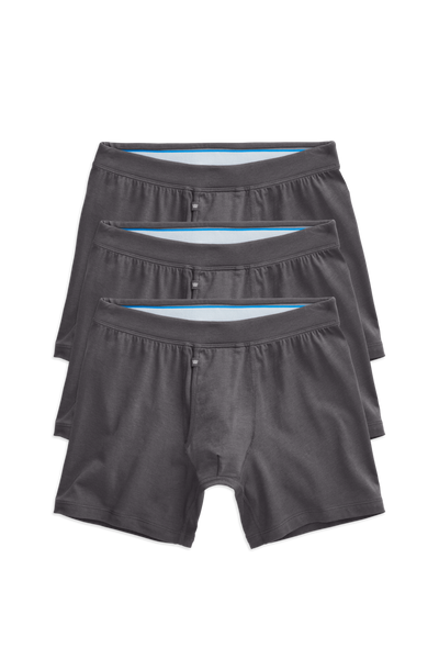 3 pack SILVER Boxer Brief in Stealth Grey