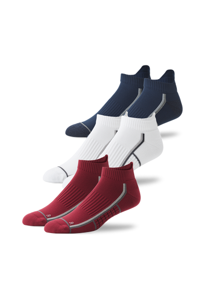 3-Pack AIRKNITˣ Ankle Socks in Multi-Color