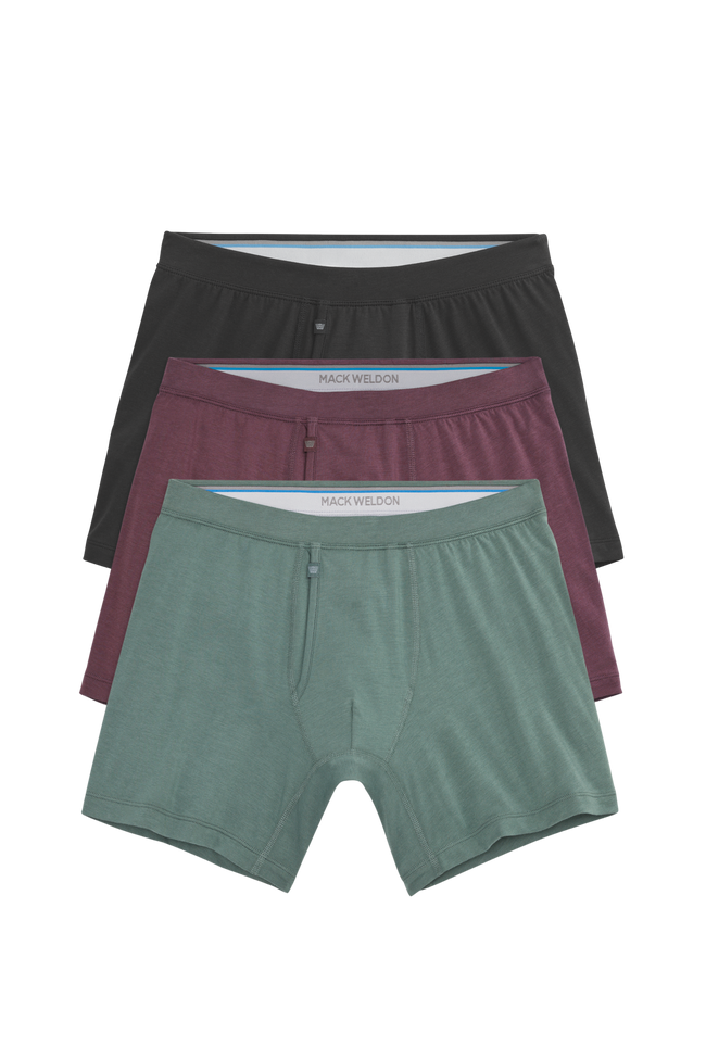 3-Pack SILVER Boxer Briefs