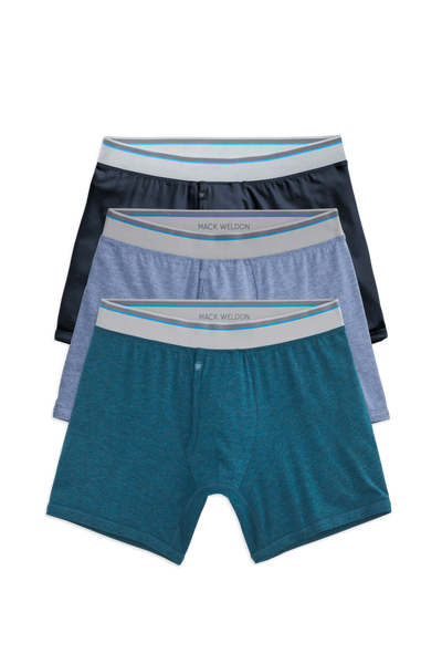 Front view of 18 hour Jersey Boxer Brief in Desert Oasis