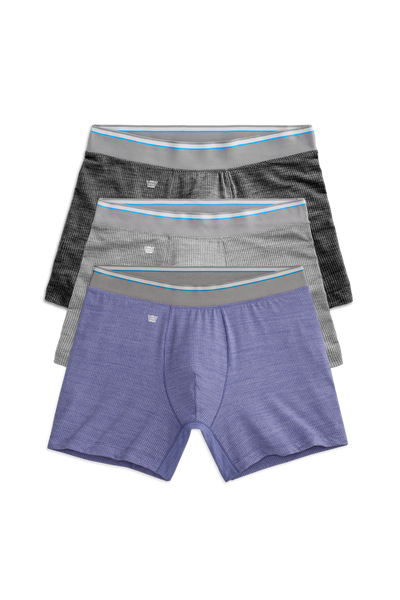 Front view of 3 pack Airknitx Boxer Brief in Under the Sea