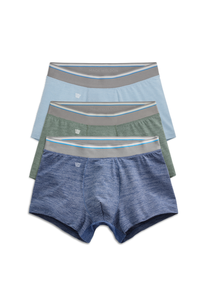 Front view of 3-Pack AIRKNITˣ Trunks in Field & Stream
