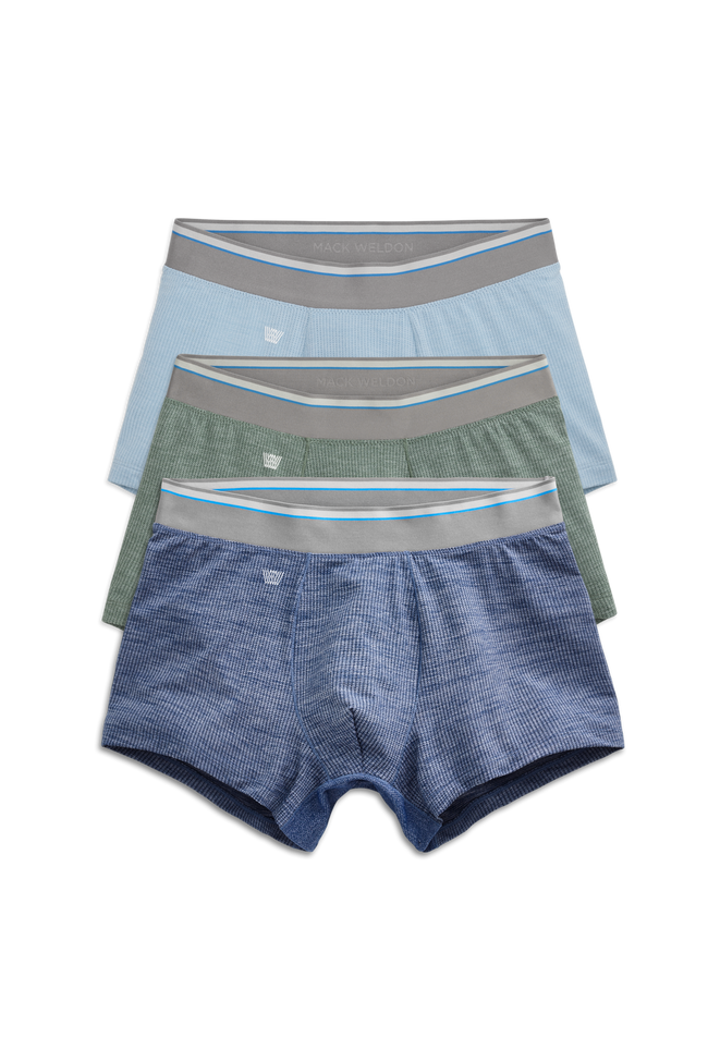 Front view of 3-Pack AIRKNITˣ Trunks in Field & Stream