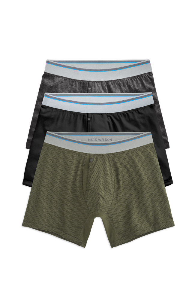 Front view of 18-Hour Jersey Boxer Briefs in Roaring 20s