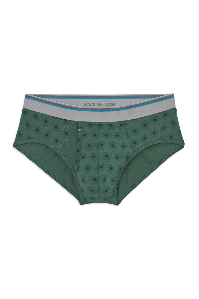 Front view of 18-Hour Jersey Brief in Greenlake - Snowburst