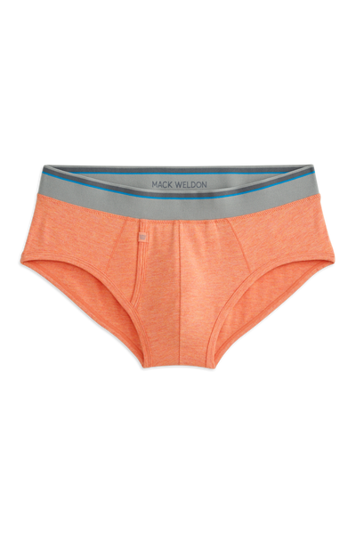 Front view of 18-Hour Brief in Shell Coral Heather