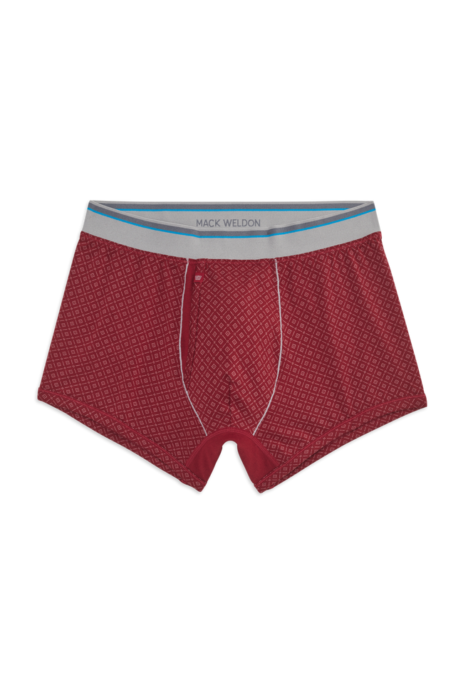 Crimmson - New Nordic | Front view of 18-Hour Jersey Trunks in Crimmson - New Nordic 