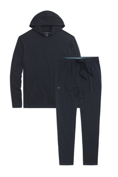 Front view of 18-Hour Jersey Lounge Set
in Total Eclipse