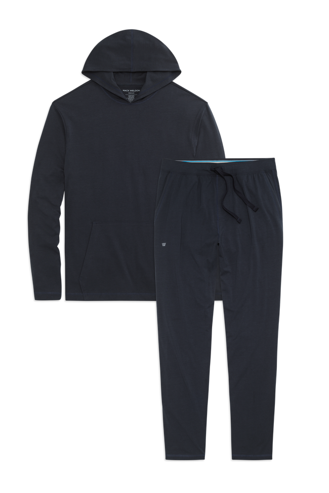 Front view of 18-Hour Jersey Lounge Set
in Total Eclipse