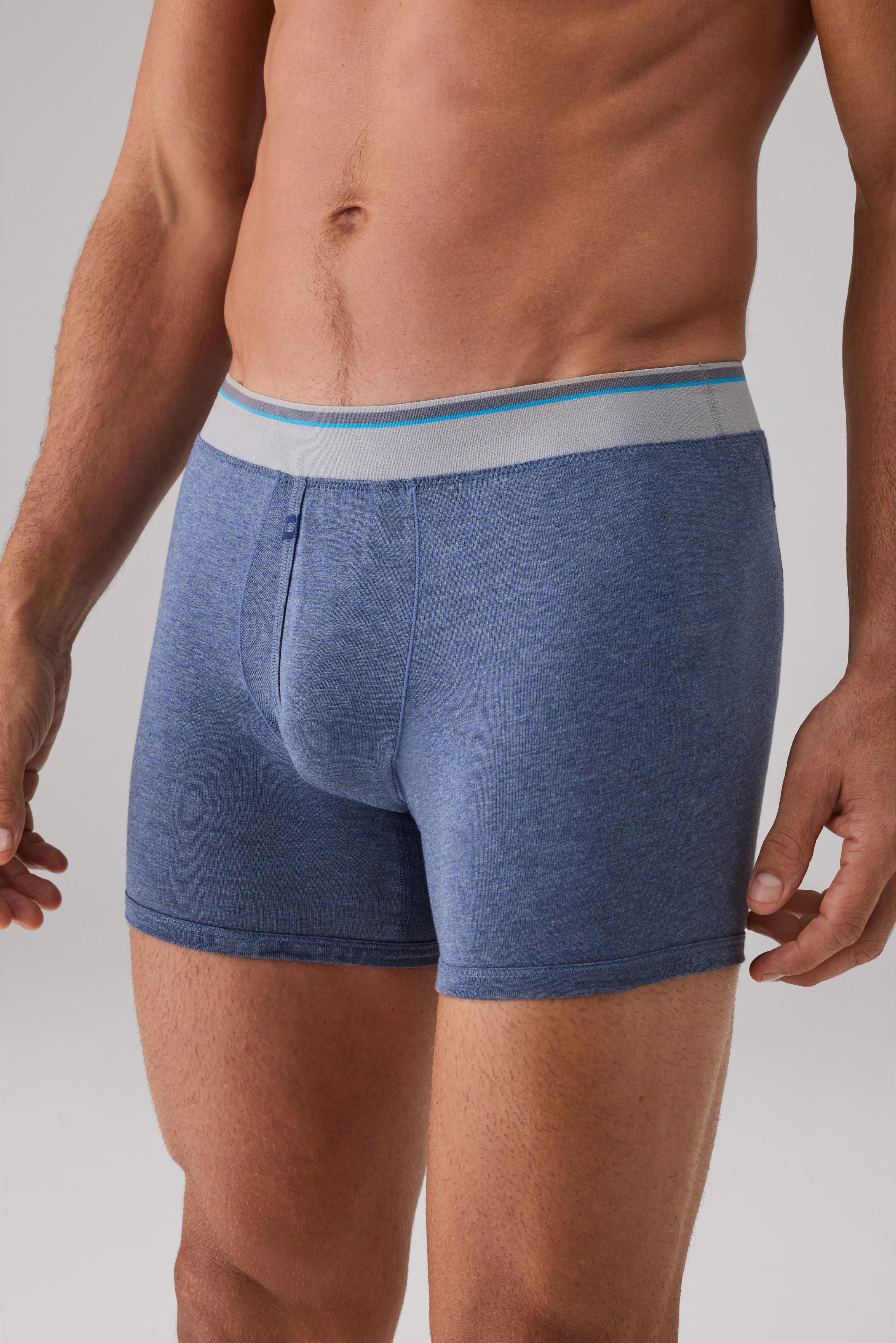 Men's Every Day Kit Boxer Brief 4 Pack MED. HEATHER GREY/BLACK