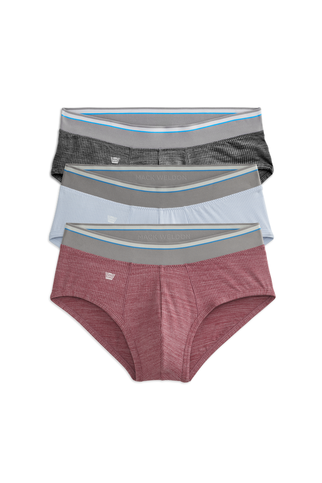 Front view of 3-Pack AIRKNITˣ Briefs in Hot & Cold