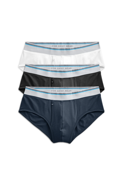 Classics | Front view of 3-Pack 18-Hour Jersey Briefs in Classics 