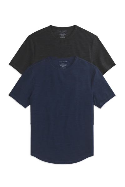 Front view of 2-Pack Airknitx Crew Neck T-Shirt in the Classics