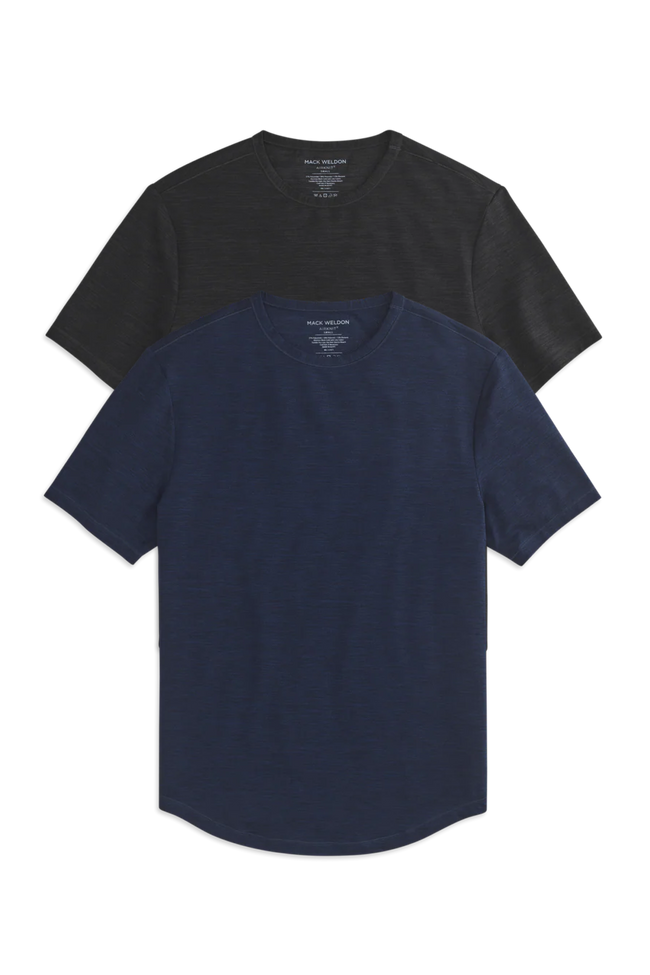 Front view of 2-Pack Airknitx Crew Neck T-Shirt in the Classics