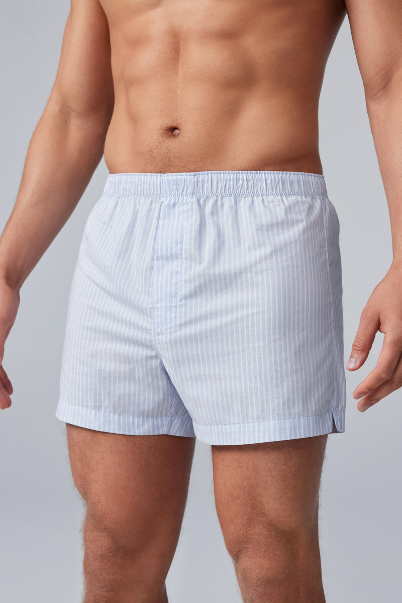 24/7 Woven Boxer Blue Heron Broker Stripe – Mack Weldon