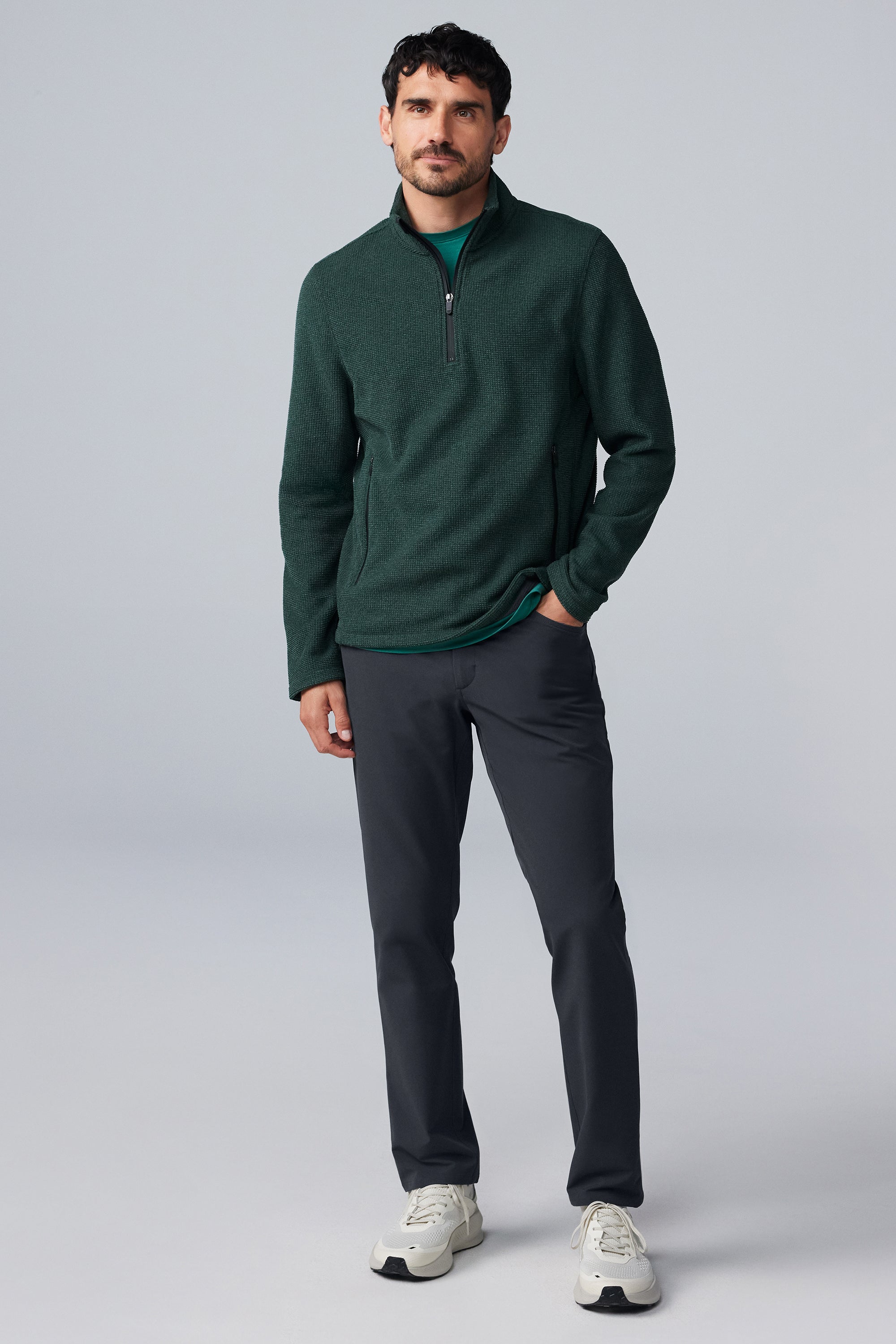 Mack Weldon Latitude Fleece Quarter-Zip | Cozy Layering Pullover