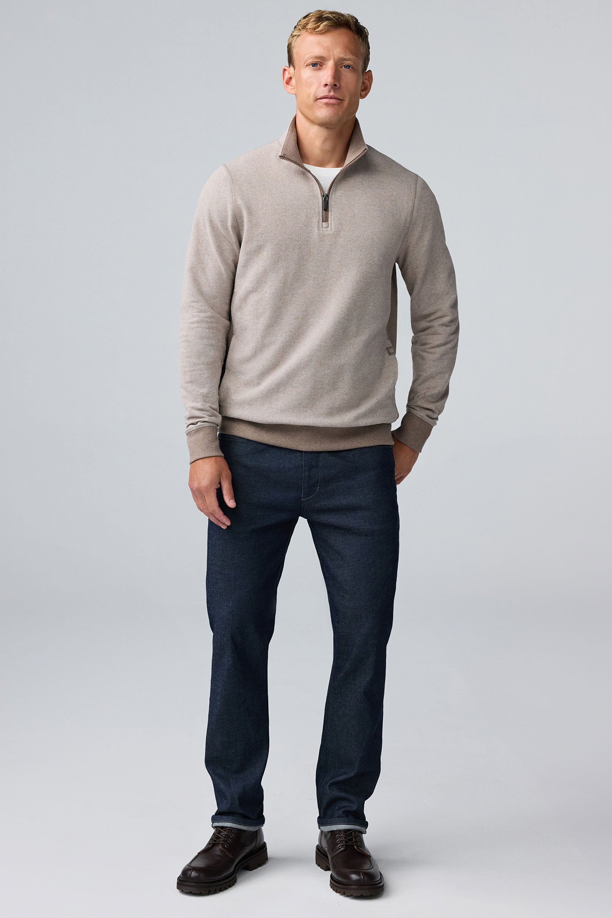 Mack Weldon ACE Quarter-Zip | Polished French Terry Pullover