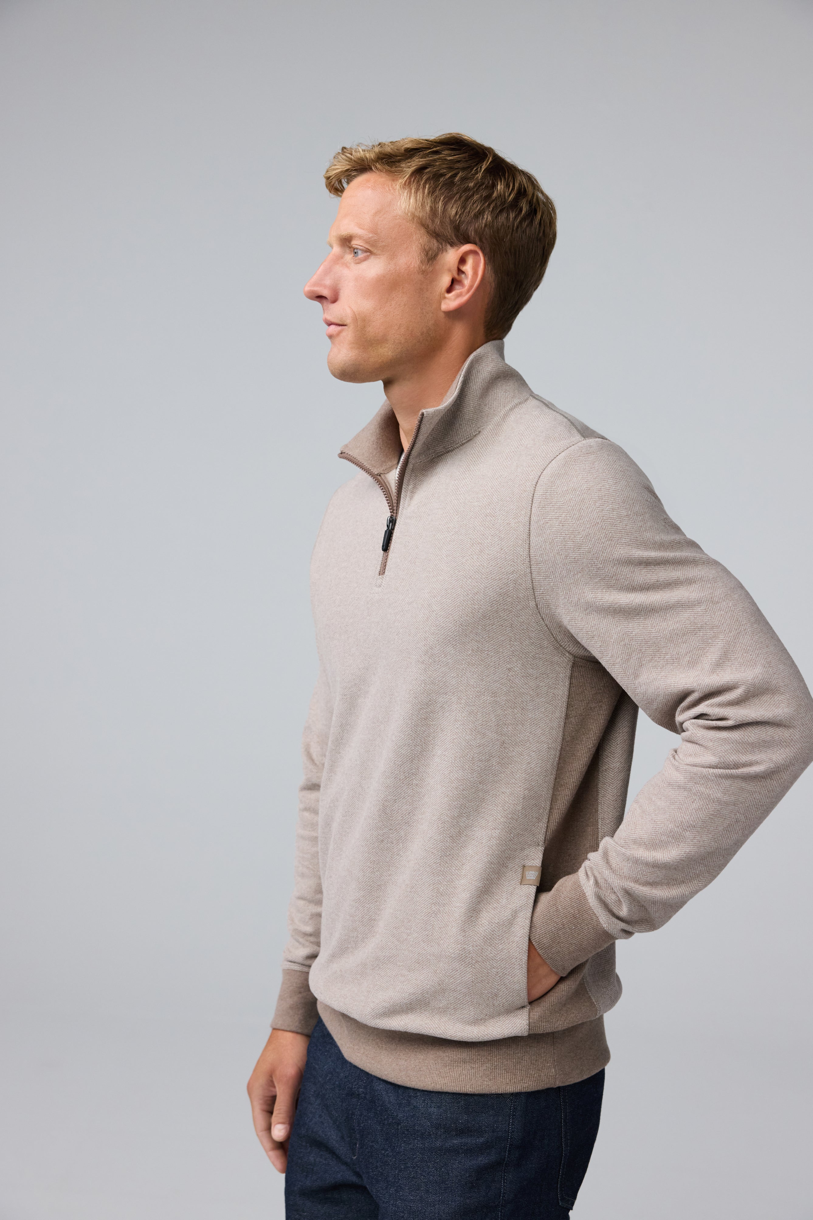 Mack Weldon ACE Quarter-Zip | Polished French Terry Pullover