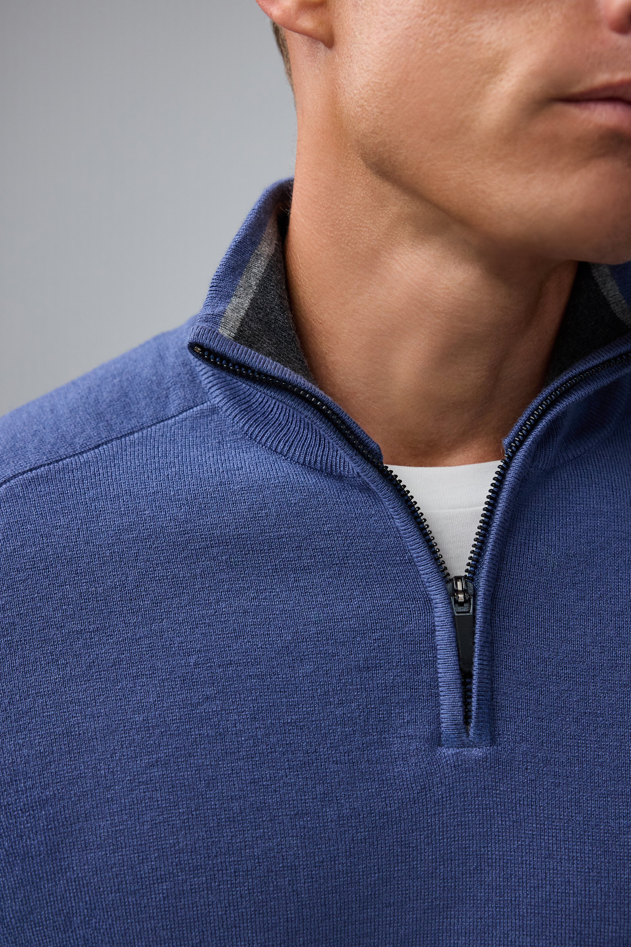 マーシャンW Mack Weldon Tech Merino Quarter-Zip Sweater | Performance Wool Layer