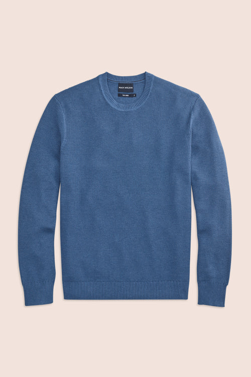 Front laydown of Tech Linen Crew Neck