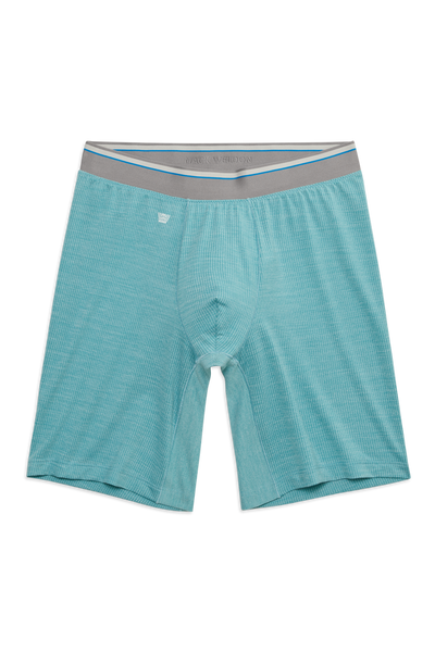 Front view of Airknitx 8" Boxer Brief in Porcelain Heather
