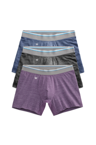 Front view of a 3-Pack AIRKNITx Boxer Brief in Dinner Party
