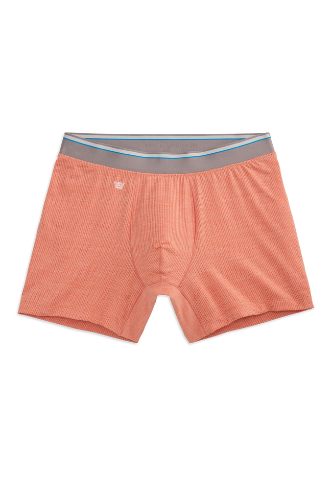 Front view of Airknitx Boxer Brief in Ginger  Heather