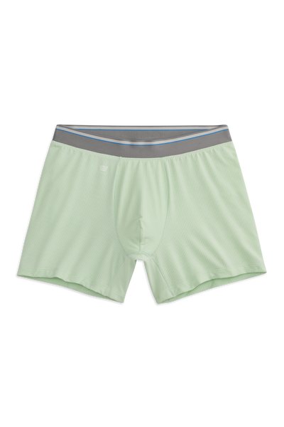 Front view of Airknitx Boxer Brief in Misty Jade Heather