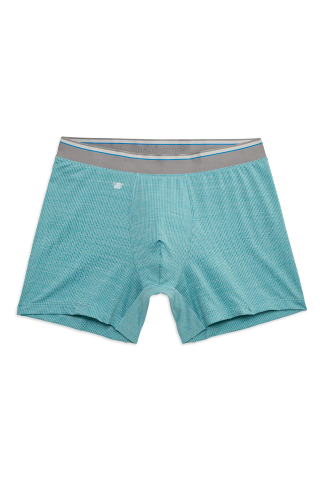 Front view of Airknitx Boxer Brief in Porcelain Heather