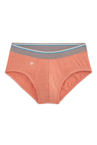 Front view of AIRKNITx Brief in Ginger Heather