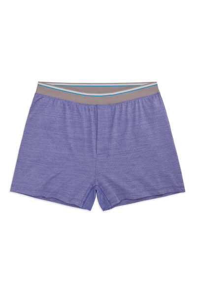 Front view of Airknitx Knit Boxer in Marine Ultra Heather