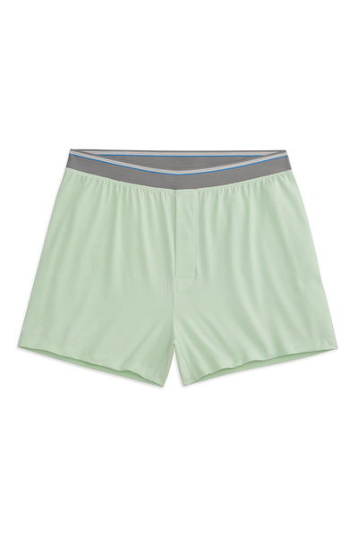 Front view of Airknitx Knit Boxer in Misty Jade Heather