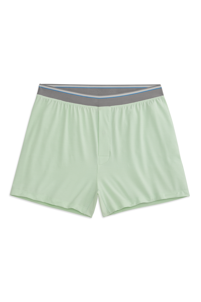 Front view of Airknitx Knit Boxer in Misty Jade Heather