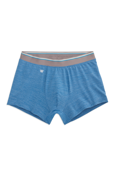 Front view of Airknitx Trunk in Racing Blue Heather