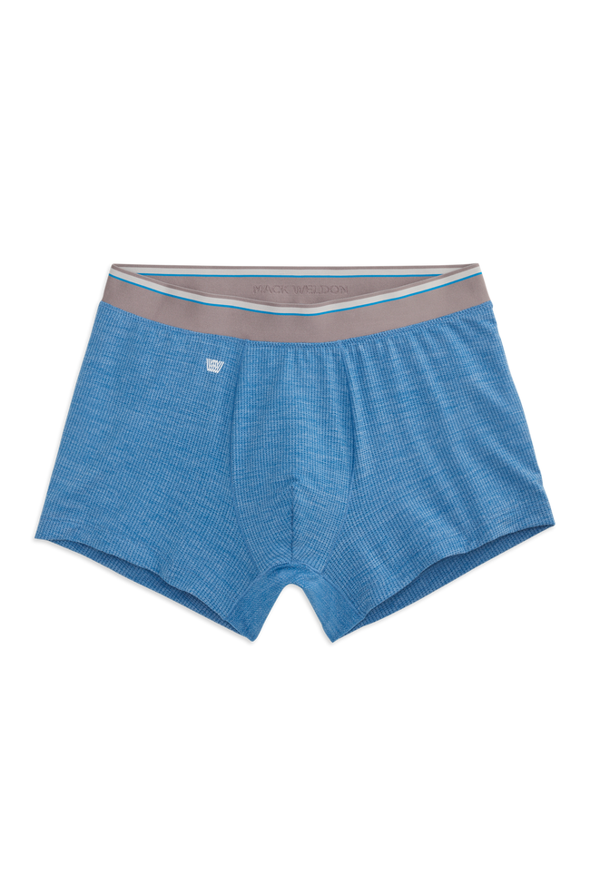 Front view of Airknitx Trunk in Racing Blue Heather